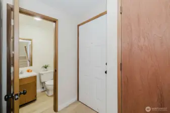 Entry and first floor powder bath