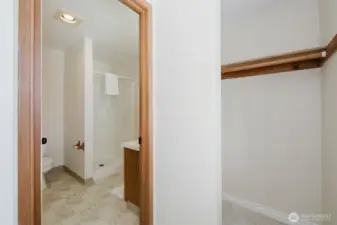 Bathroom attached to bedroom one