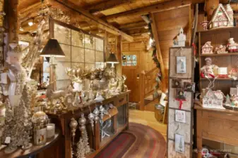 Family Room and Entry (currently serving as part of Christmas Shop)