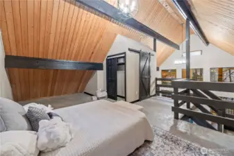 Roomy vaulted ceiling