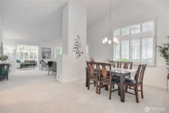 Open layout is great for entertaining and feels like a single family home.