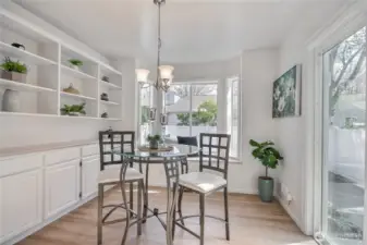 Built-ins for extra display and storage space.