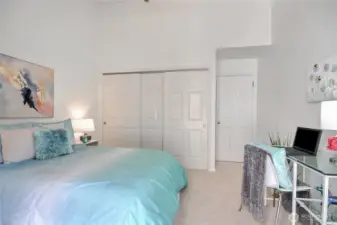 2nd bedroom w/ dual closets.