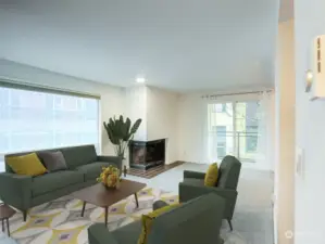 Virtual design living room layout