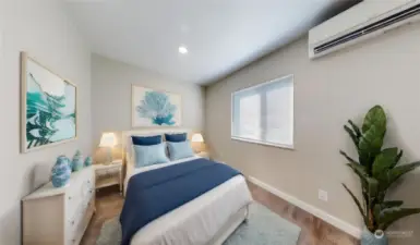 virtually staged bedroom 1
