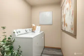 Large laundry room on Upper level