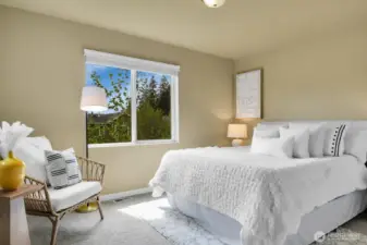 Sunny secondary bedroom.