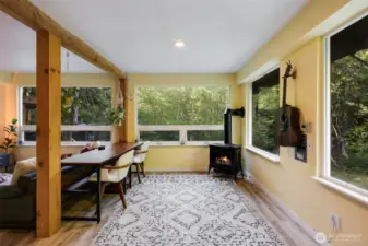 Propane Fireplace for the cooler days and nights