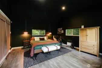 Oversized bedroom with propane heater/cooling