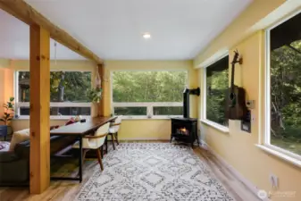 Propane Fireplace for the cooler days and nights