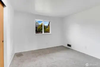 Bedroom 2, new carpet and freshly painted.