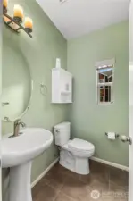 Half bath on the Main level