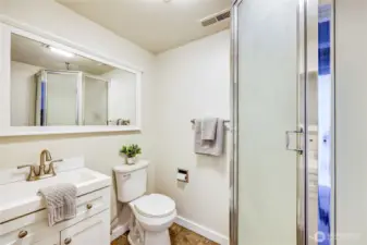 Downstairs 3/4 bathroom