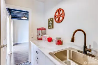 Perfect room between the family room and utility room