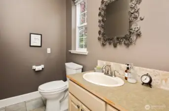 Main level half bath