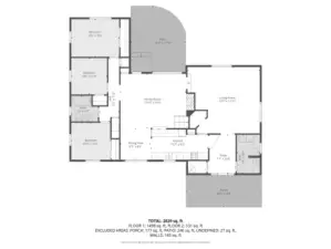 Floor 1 with dimensions