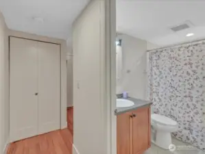 In hallway looking towards entry area!