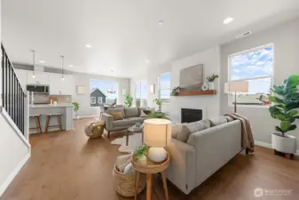 Photographs are for illustrative purposes only. Features, finishes, interior/exterior colors, landscaping and floorplan shown may vary from actual homes built.