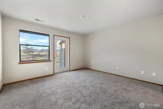 Primary bedroom with two closets