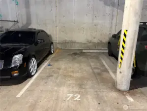 Assigned parking stall providing dedicated, secure parking.