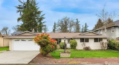 Charming 4 bedroom rambler on a quiet flat street in a desirable area Renton.