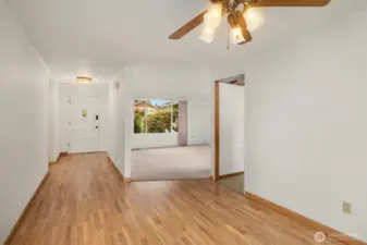 Enter the home into generous sized living and dining room spaces.