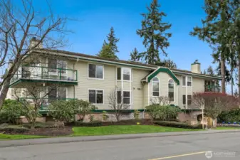 Front Exterior of Building B – Welcome to the Edmonds Creekside Condo Community!