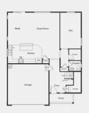 Main Floor Rendering 2565 Plan.