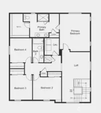 2nd Floor Rendering 2565 Plan.