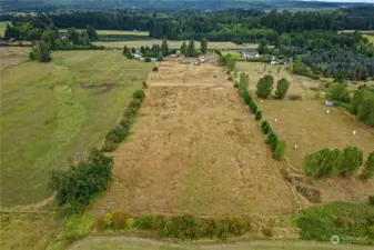 Great view of this flat plot of land.