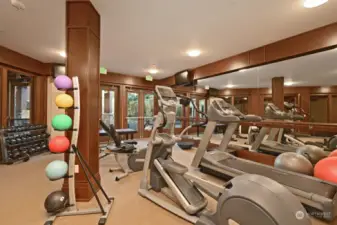 Exercise Room has several flat screen TV's you can use while working out.