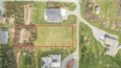 Nice, custom homes with plenty of space from neighbors.