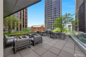Huge patio area with BBQ