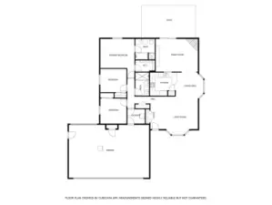 This functional floorplan shows the great use of space