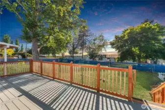 Enjoy sunsets on this huge deck!