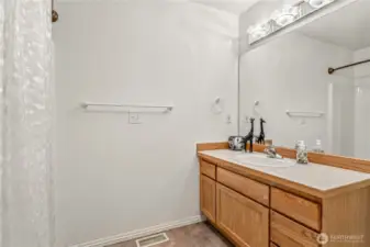 Full Bath on lower level