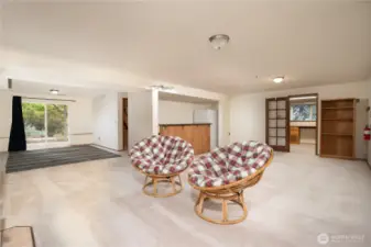 Downstairs rec room