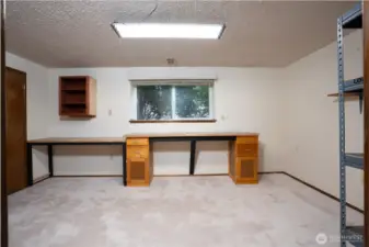 Downstairs hobby room