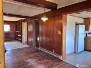 Entrance to Kitchen on right & Primary Bedroom/Bath