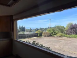View out the kitchen window