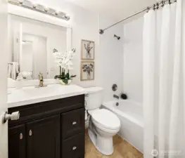 Upstairs hall bathroom