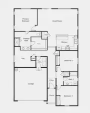 Artist Rendering of 1860 Base Floorplan.
