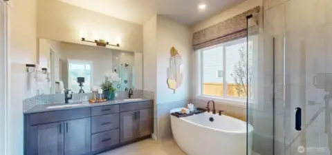 Photo is of a model home in another KB Home location; options and colors may vary based on your selections and may include options and features that are not reflected in the list price. Depictions of home, layout, location or other features/options, colors and color scheme, materials, fixtures, etc. are for showing purposes only and may not be included in the purchase price and availability may vary.