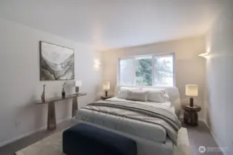 Virtually Staged Bedroom