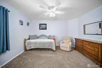 2nd bedroom. The bed is on the other side of the bedroom. It's that big! Furniture has been moved out.