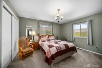 3rd bedroom. Furniture is moved out now. 3rd bedroom has a large double closet.