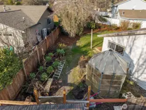 Garden space and green house