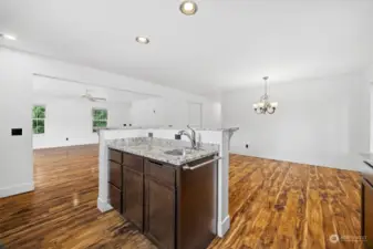 Additional sink and counter space.