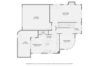 Upper level floorplan