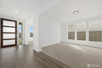 Large & wide foyer entry, office/flexroom, and formal dining room